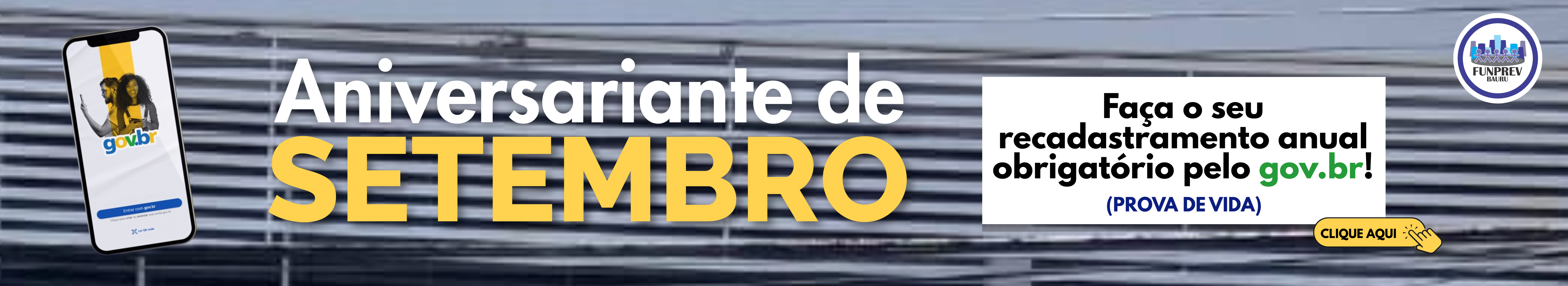 Banner Recadastramento Setembro